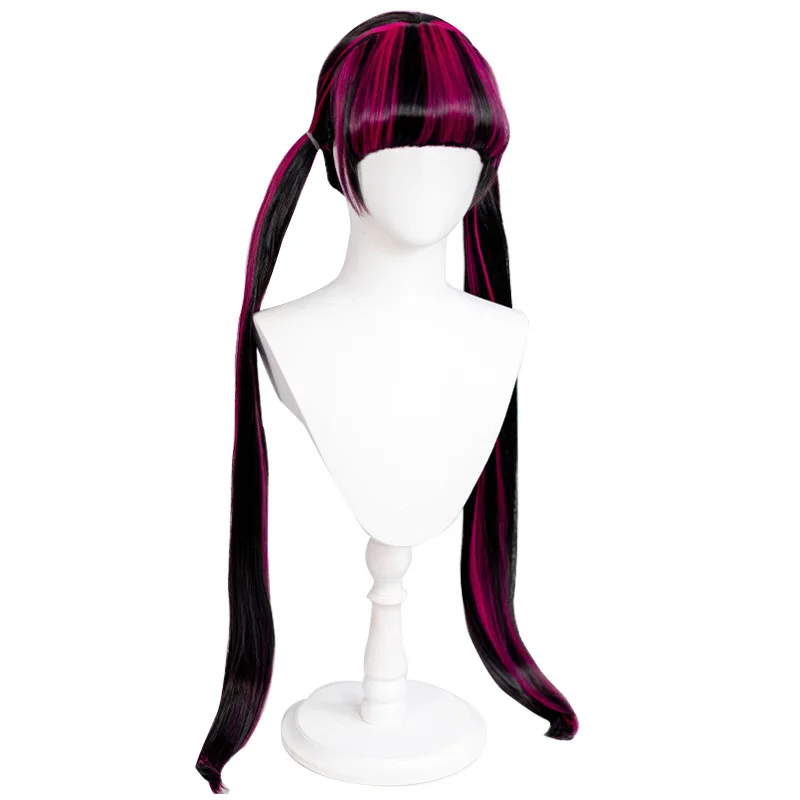 2024 Anime Draculaura Cosplay Wig Monster Costume High School Draculaura Wigs Halloween Vampire Party Dressing COS Wig