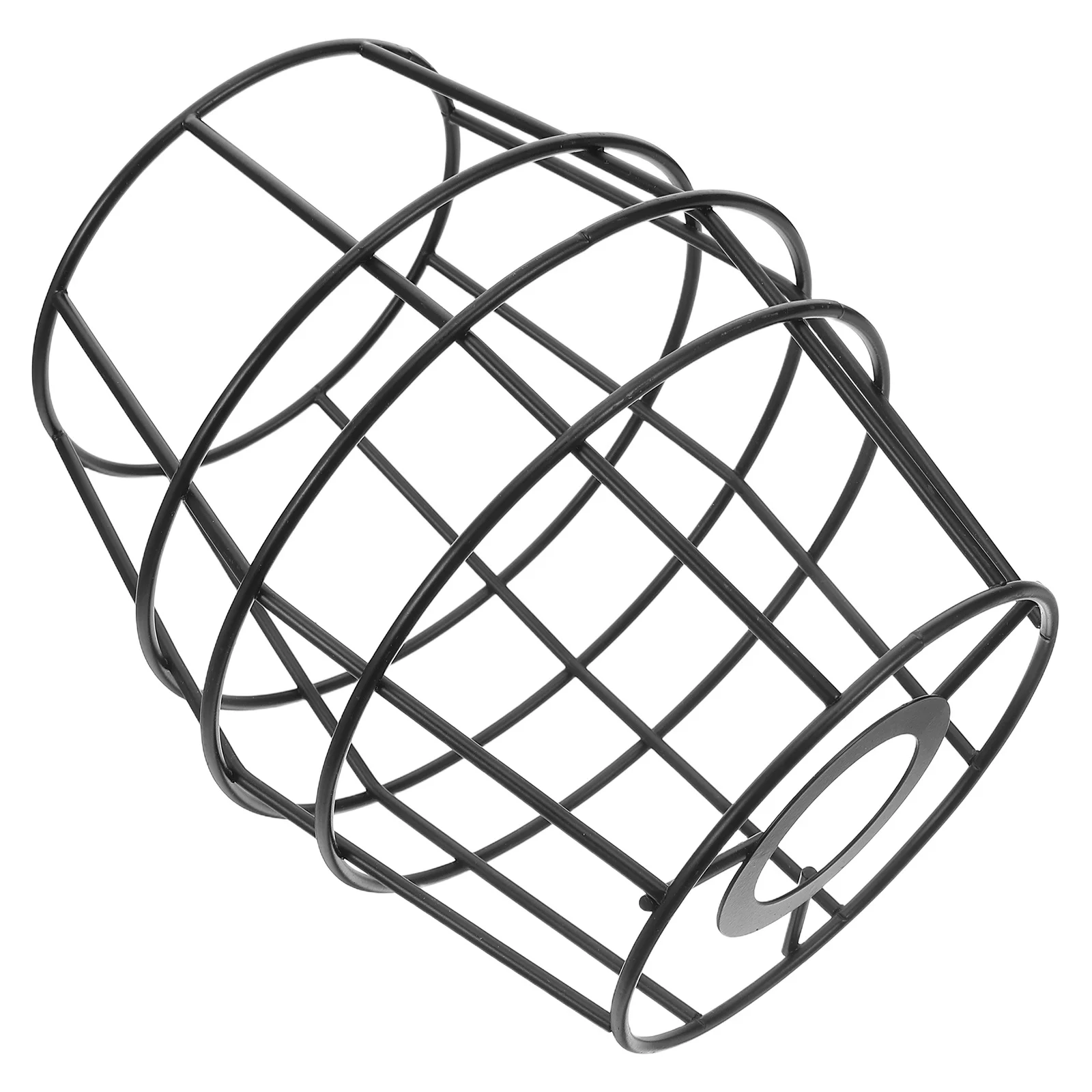 

Woven Lamp Shade Frame: Handcrafted Iron Wire Diy Chandelier Stand Rustic Pendant Light Holder Universal Lampshade Support For