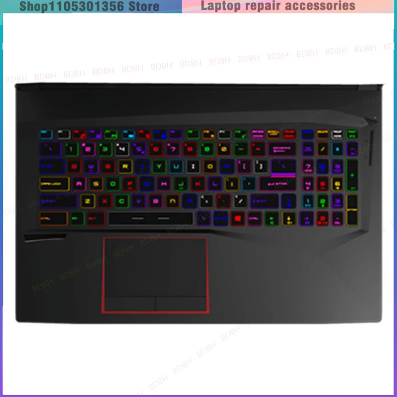 For MSI GE75 GL75 RAIDER 8RF 8RE  9SE 9SF 9SG、MS‑17E1 MS‑17E2  Upper Case Palmrest Cover With RGB Keyboard
