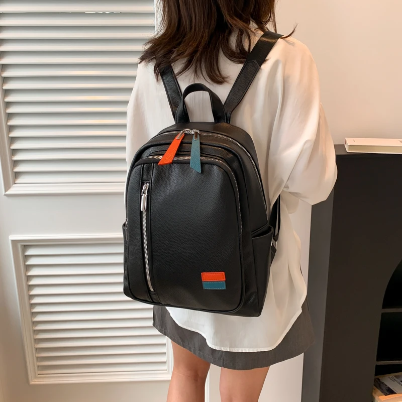 

Women Large Capacity Backpack Purses High Quality Leather Female Vintage Bag School Bags Travel Bagpack Ladies Bookbag Rucksack