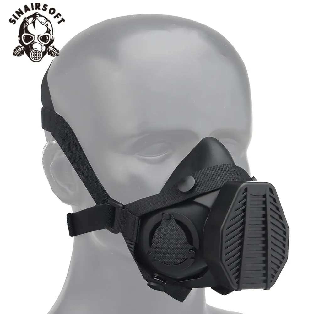 SOTR Mask Special Operations Tactical Respirator With MIC Communication Half-mask HEPA Filtration Against Airborne Particulates