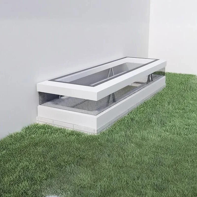 High quality flat roof living room oversized lightweight breathable electric rising skylight