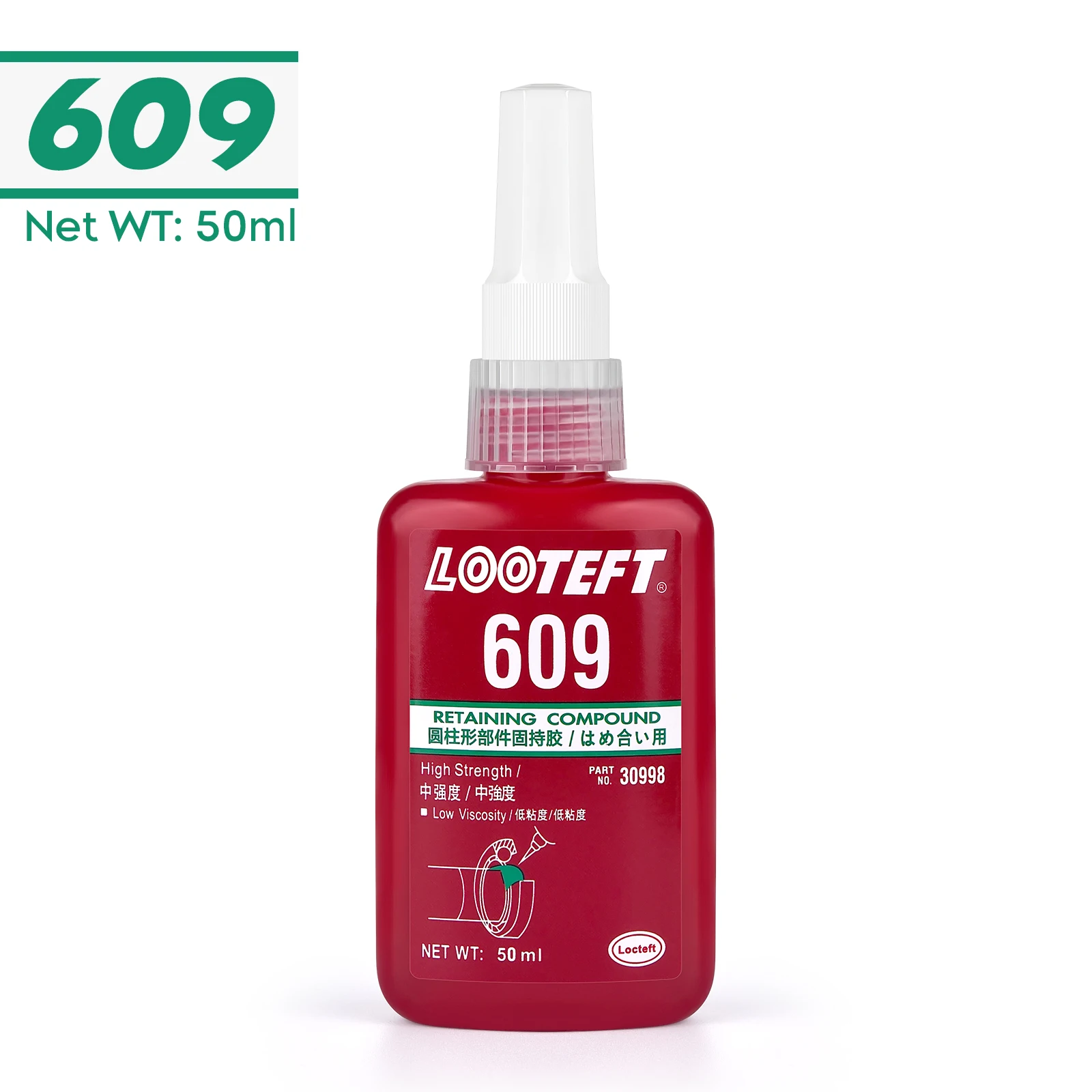 50 ml Schroefdraadborgmiddel Schroeflijm Snel genezen Draadborgmiddel Anaërobe lijm Corrosiebestendig Anti-losdraaien Lijm