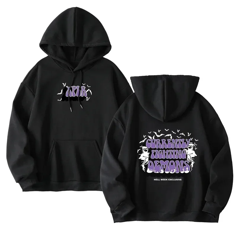 XPLR Sam and Colby Punk-Abzeichen Hoodie Unisex Freizeit-Sweatshirt – Detail 7
