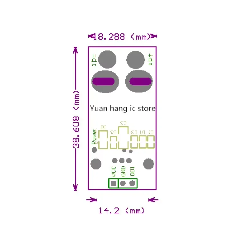 وحدة الاستشعار الحالية ثنائية الاتجاه ACS770LCB-100B ACS770LCB 100B ACS770 120 كيلو هرتز عرض النطاق الترددي AC، DC:-100-100A 0.02V/1A