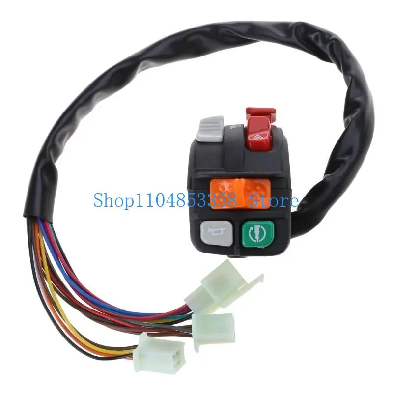 652F Multi-feature Handlebar Switches All-in-One Switches Combo for Motorbike 155