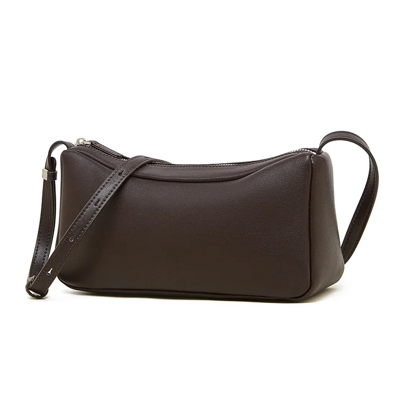 

Soft Cowhide Leather Single-Shoulder Bag,Women's Lightweight Crossbody Tote Bag for Commuting, Perfect for Work & Shopping