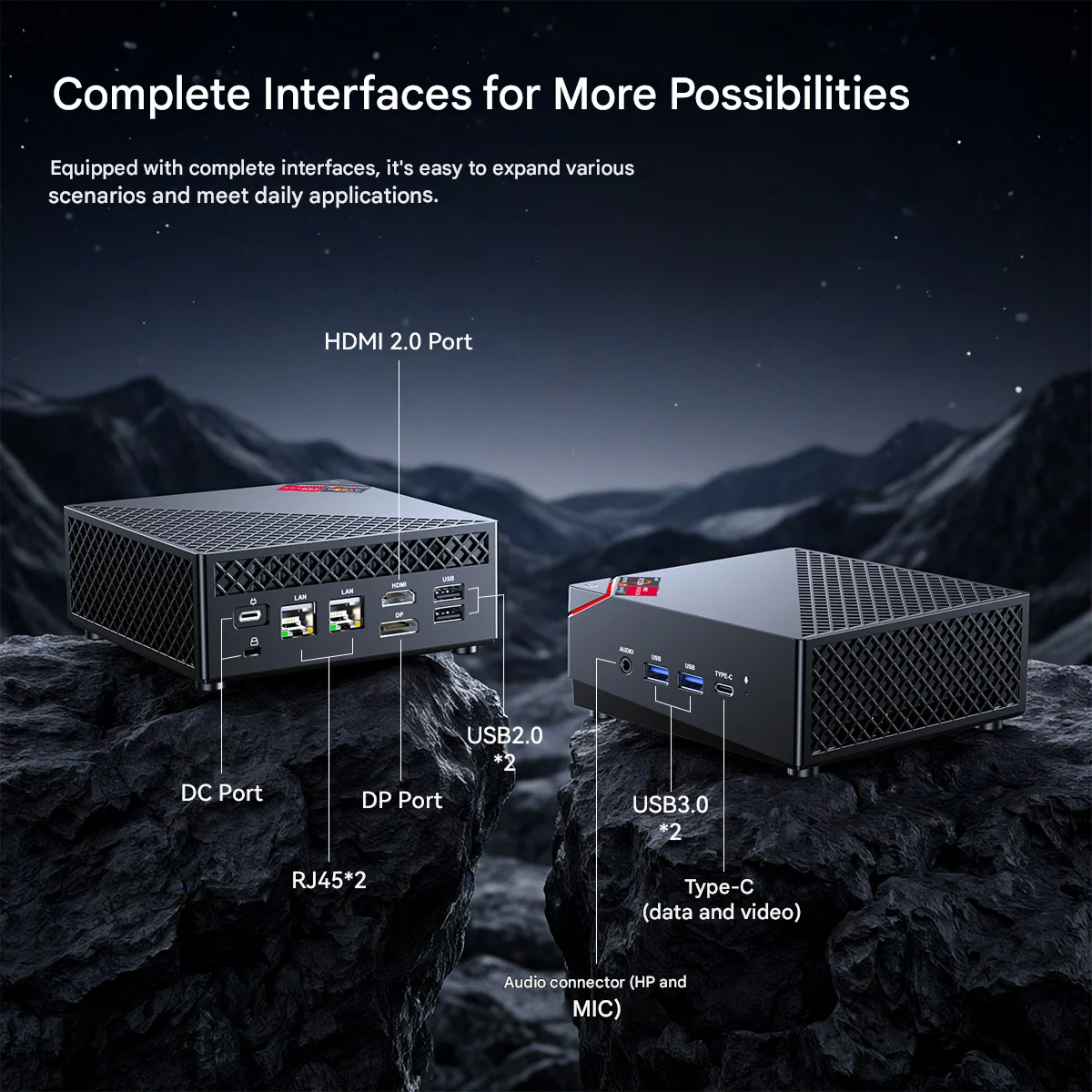 كمبيوتر ACEMAGIC AM06Pro MINI PC AMD Ryzen 7 5825U 16/32GB RAM 512GB SSD Windows 11 Pro كمبيوتر صغير Wifi6 BT5.2 4K شاشة ثلاثية