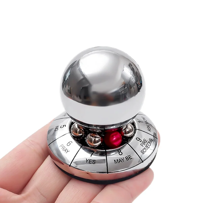 Decision Ball Zinc Alloy Lucky Ball Rotating Metal Decision Ornament Craft