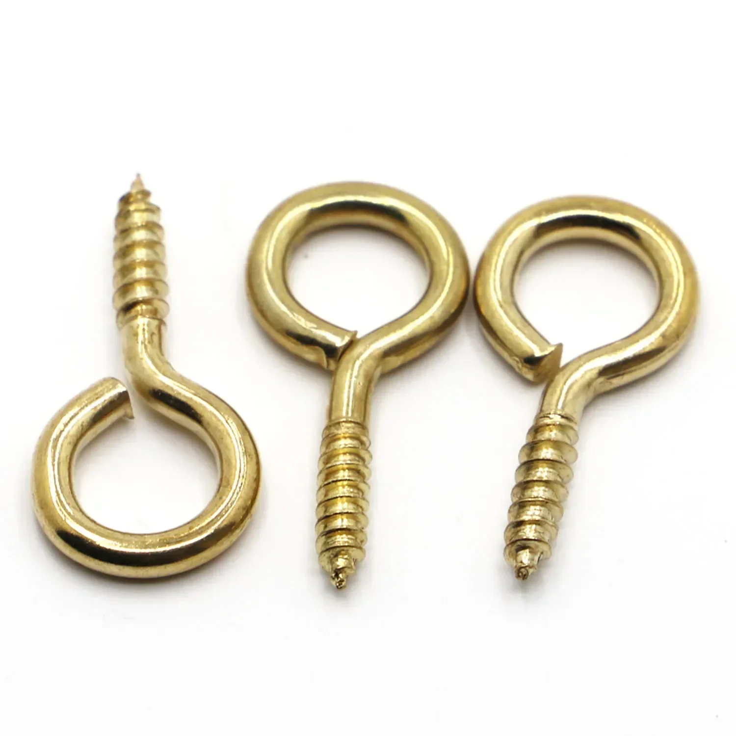 1# 2# 3# 4# 5# 6# 8# 10# 12# 14# Screw Eye Pins Carbon Steel Facing Metal Self-tapping Screw Hook DIY Hardware Eyelet