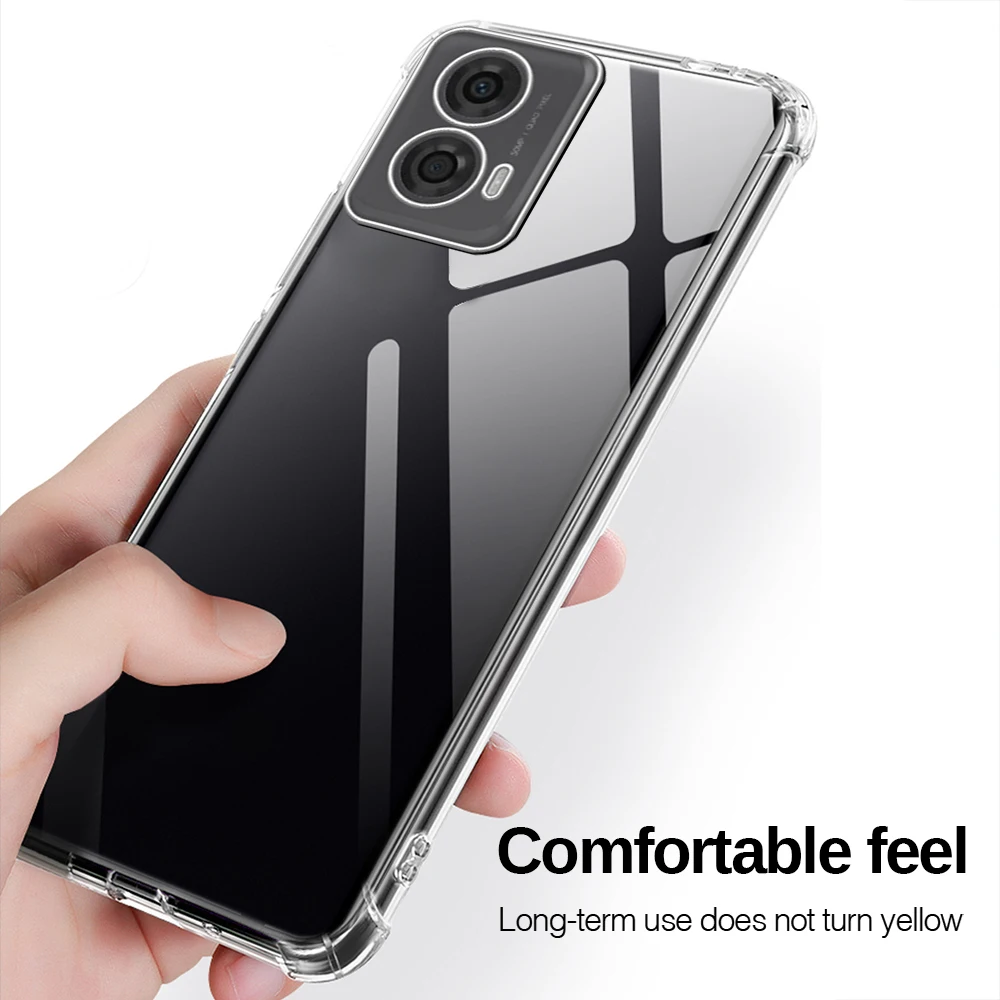 Clear Phone Case For Motorola Moto G24 MotoG24 G14 G34 G54 G84 G 14 24 34 54 84 Shockproof Protective Cover Coque MotoG34