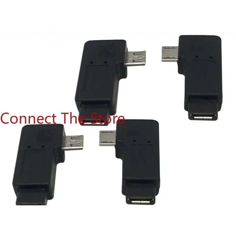 1PCS Links Und Rechts Ellenbogen Micro USB Männlich Zu Weiblich Loch Handy Ladekabel Adapter Stecker