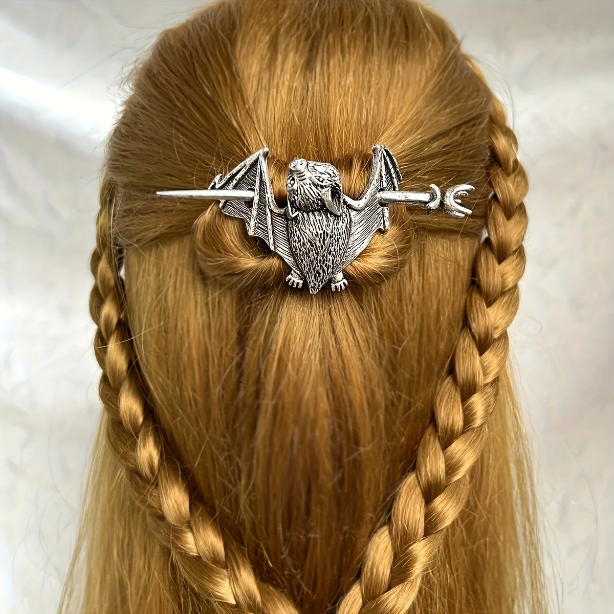 Elegant Viking Retro Crescent Cloud Hair Clip Witchcraft Moon Hair Stick Pagan Gothic Girl Hair Jewelry Party Accessories