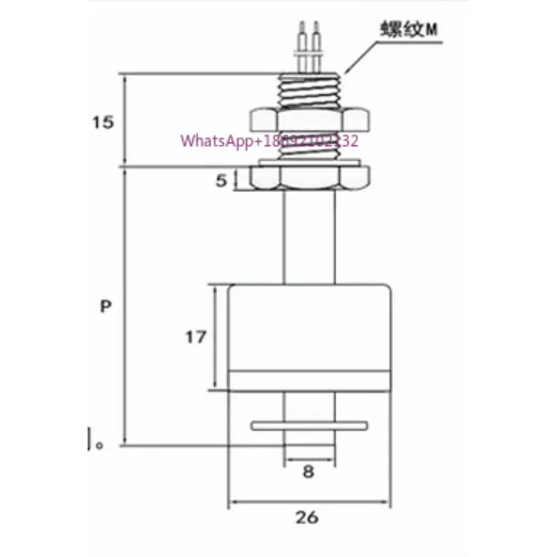 Tetrafluoro Float Switch Acid and Alkali Resistant Float Ball High Temperature Resistant PVDF Float Liquid Level Small Level