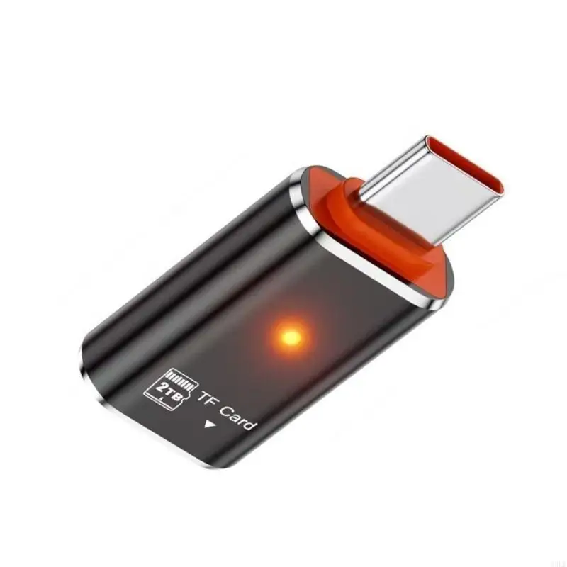 2025 New USB Type C TFs Card Reader, USB2.0 MicroSDs Card Reader OTG Adapter for Phone