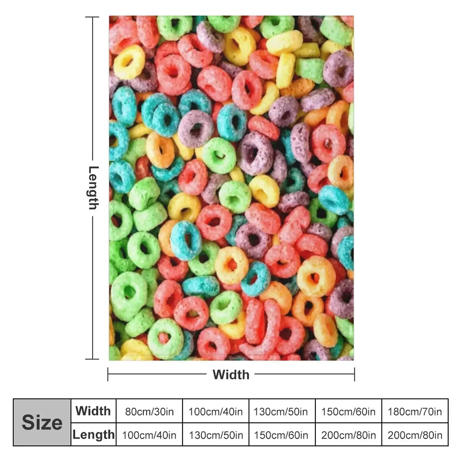 Fruit Loops! Throw Blanket Bed linens Decorative Beds for sofa Giant Sofa Plush Winter beds Blankets