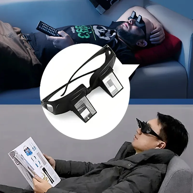 1pc 1pc Unisex Glasses for Watching TV, Playing Phone, Working, or Using Computer - Flat Lens with Refractive Prism for Lazy People - Aliexpress Deal
