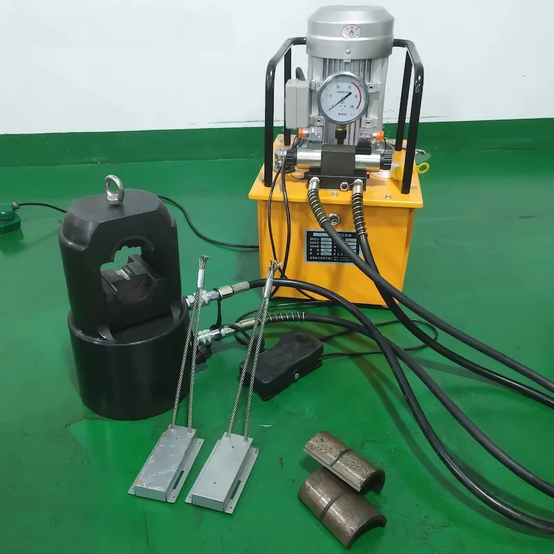 Hydraulic wire crimping machine for thick steel wire rope Eight-shaped aluminum sleeve pressing machine 3-24mm