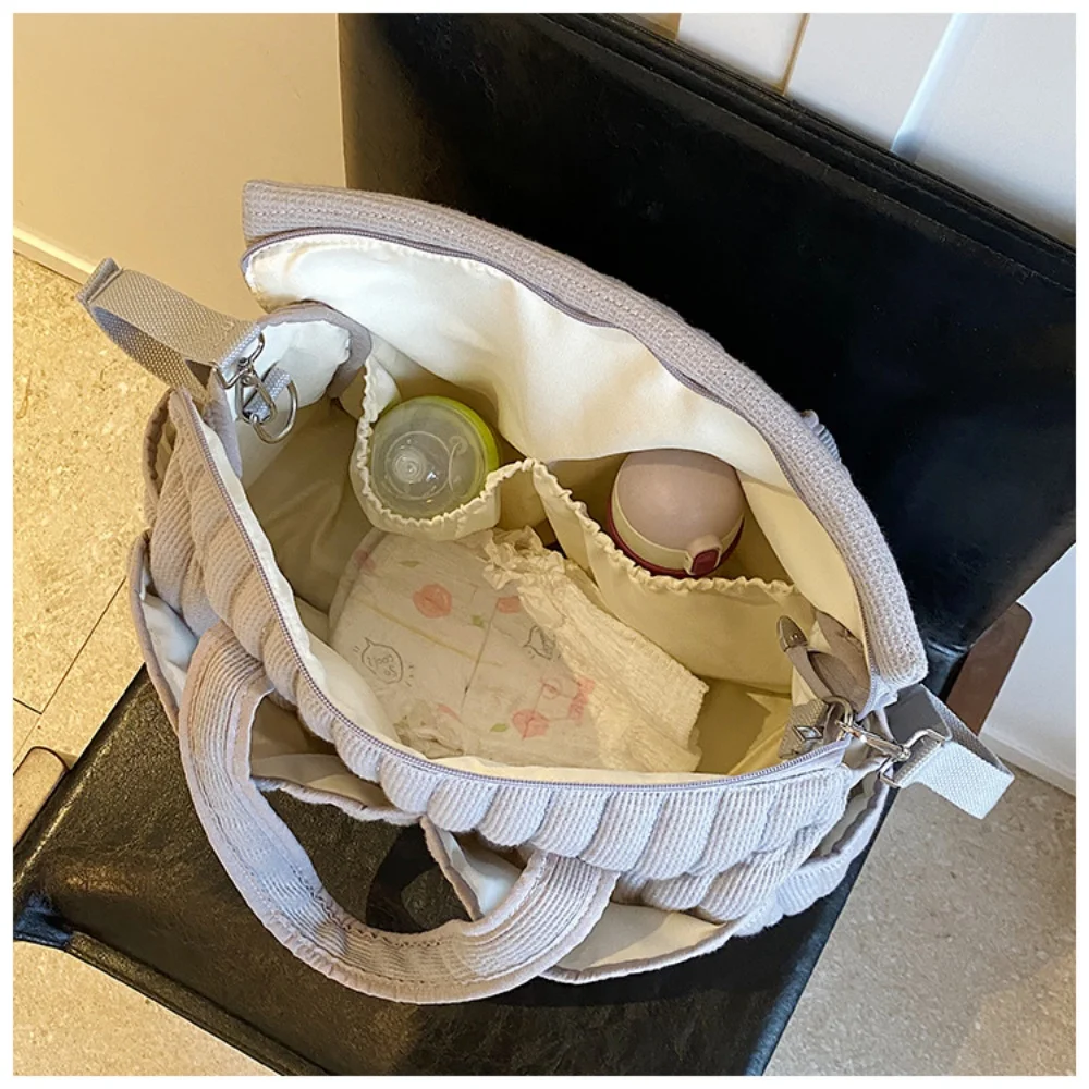 Bolso grande de maternidad para mamá, bolsa de pañales para bebé, organizador de pañales para cochecito, bolsas de mano portátiles, bolso de