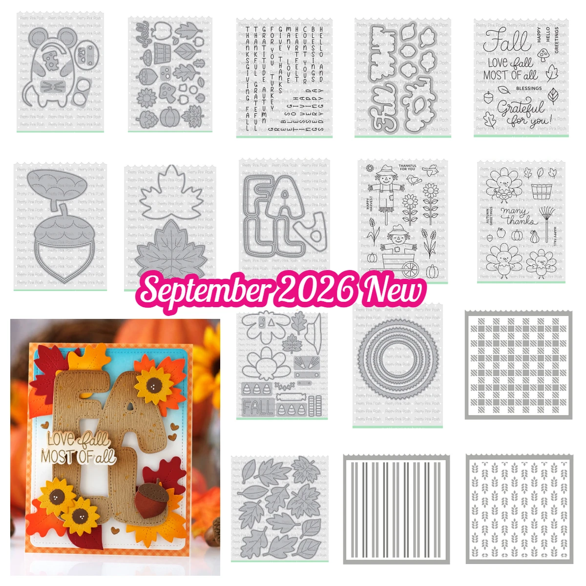 Inside Sentiments: Christmas Stamp Set Reindeer Face Shaker Cutting Dies Stamps Stencils DIY Handmade Scrapbook October 2026 New