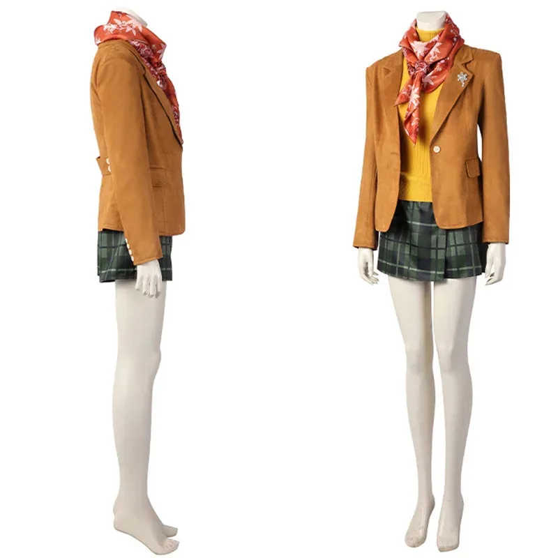 CyAshley Косплей Костюм Парик Обувь Эшли Пальто Юбка Жилет Шарф Брошь Полный комплект Женский наряд Хэллоуин Карнавальная праздничная одежда
