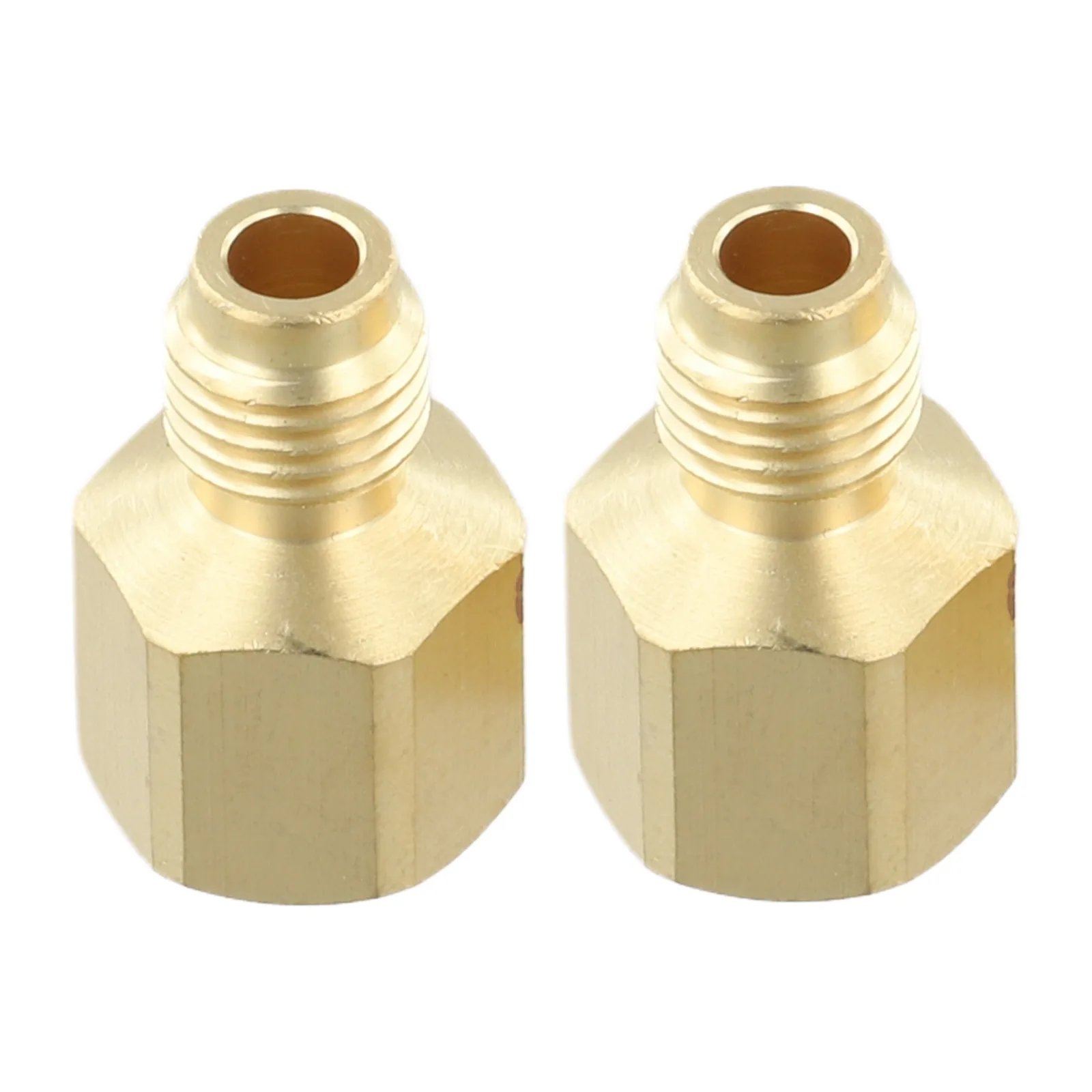 Automotive R410 Quick Coupling Adapter 14 for sae to 516 for sae Brass Adapter with Aging Properties and Secure Valve Drive
