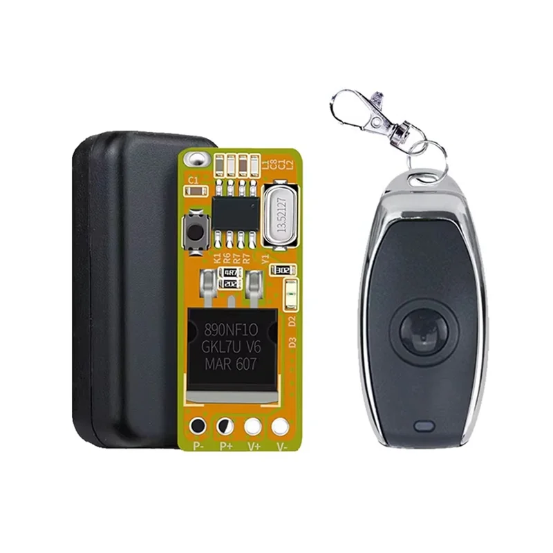 ABGR-433 МГц 1-канальный водонепроницаемый RF пульт дистанционного управления с задержкой для светодиодного освещения гаража, умного дома