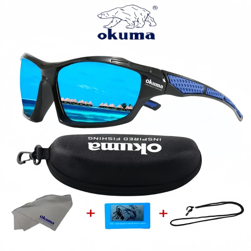 Okuma polarisierte Brille UV400, winddicht und sandresistent gegen UV-Blendung, vermeidet Augenschäden durch äußere Einflüsse – Detail 10