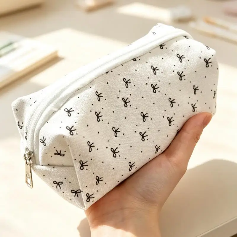 Pen Bag Pencil Pouch Large Capacity Cute Pattern Boxes Portable Makeup Bag Organizer For School Home And Travel