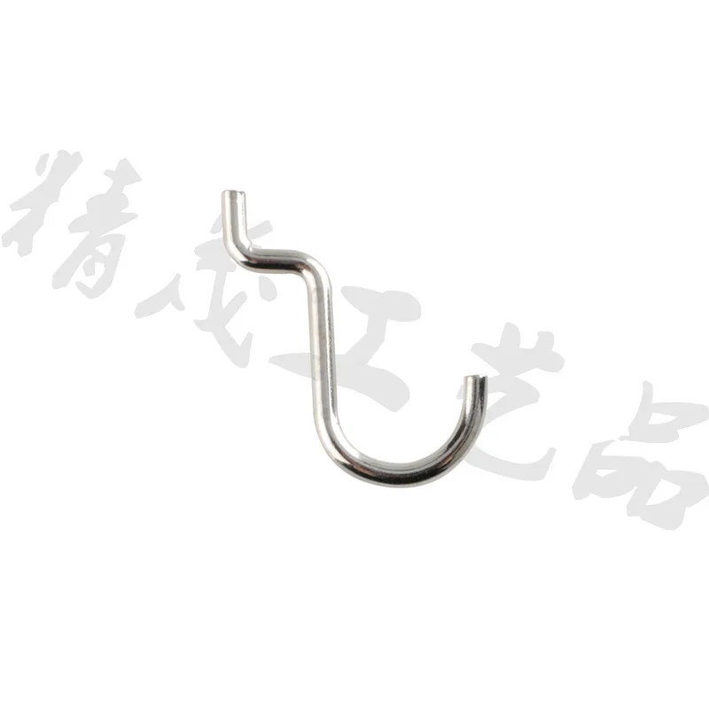 Jingmao hardware export orifice plate double-line hook, hole plate iron wire hook, supermarket orifice plate hook, iron wire