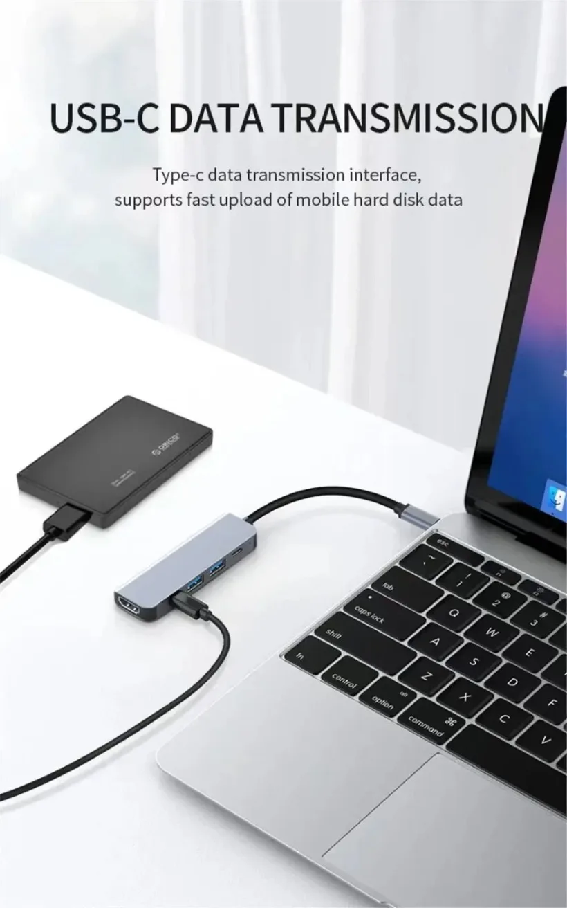 USB C HUB 5-IN-1 or 7-IN-1 or 8-IN-1 Type C To 4K HDMI- Compatible Adapter PD Fast Charge for Phone PC MacBook Notebook Laptop