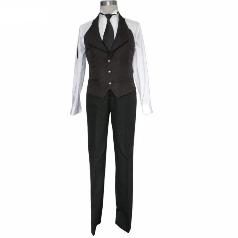 Hot Black Butler 2 Kuroshitsuji Sebastian Cosplay Costume Sebastian Michaelis Any Size Closing For Halloween Christmas