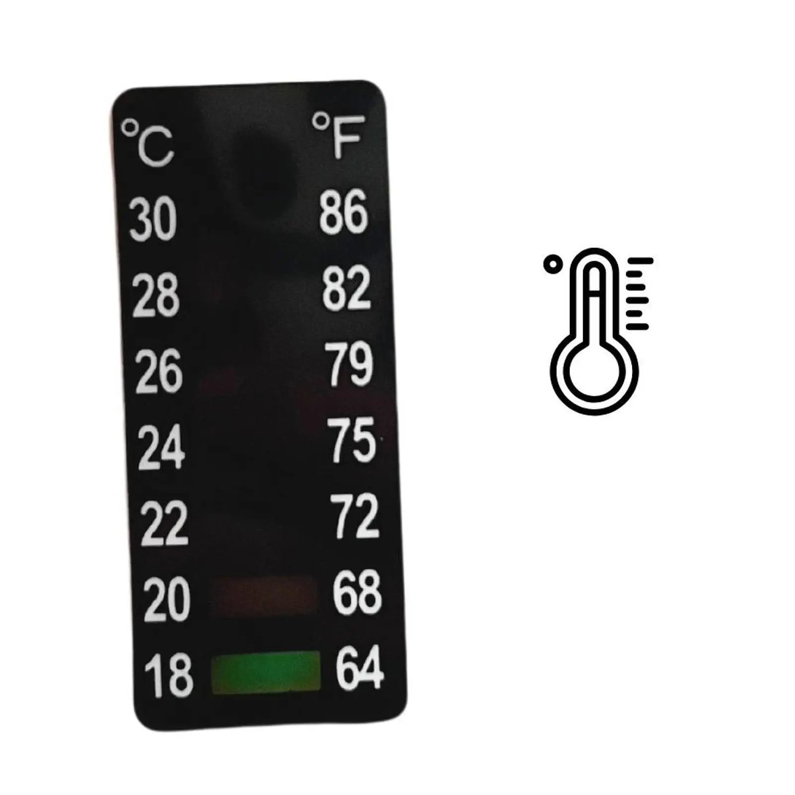 10 Pieces Temperature Strips Temperature Monitor Baking Accessories Portable Temperature Gauge for Bread Fermenter Home Brew