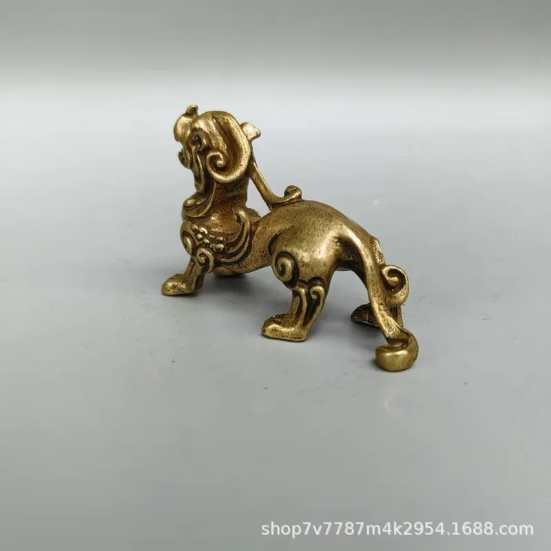 Brass Craft Pieces, Antique Pixiu Figurines, Home Living Room Decorative Ornaments, Retail
