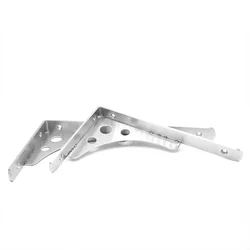 2pc Newest Silver Color Tripod Bracket for Wall Shelf Bookcase Compartment Mounting Bracket Mount fixed support Shelf