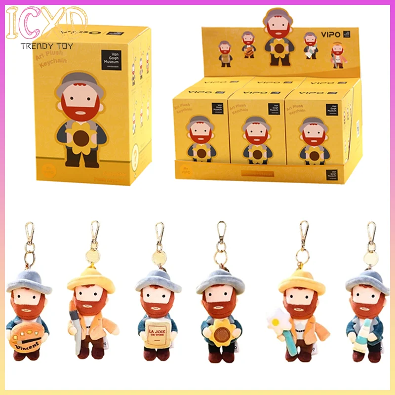 In Stock Original Vipo Van Gogh Museum Van Gogh Self Portrait Series Blind Box Anime Character Doll Collection Holiday Toys Gift