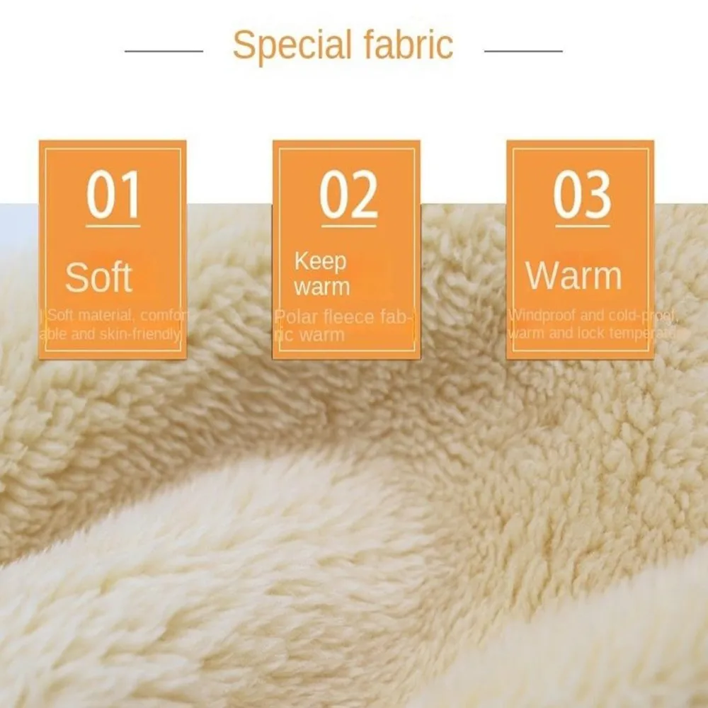 Arctic Velvet Sherpa Hood Ski Mask Adjustable 3 in 1 Warm Hood Masked Caps Windproof Skiing Hiking Scarves Men Women