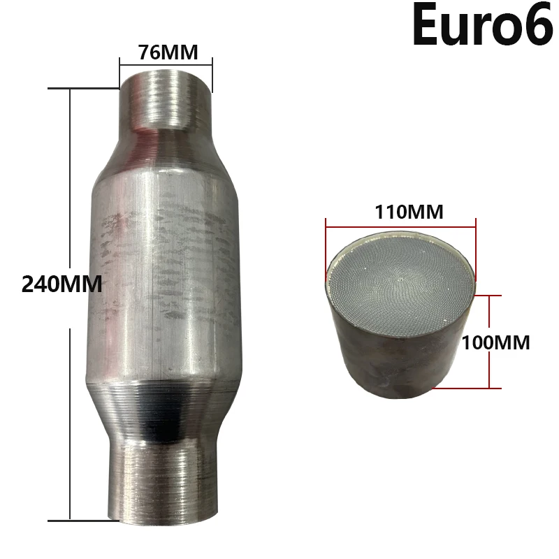 Euro 6 400cpsi Three Way Catalyst TWC Honeycomb Metal Catalytic Converter Catalyst Honeycomb for Exhaust System 110X100MM