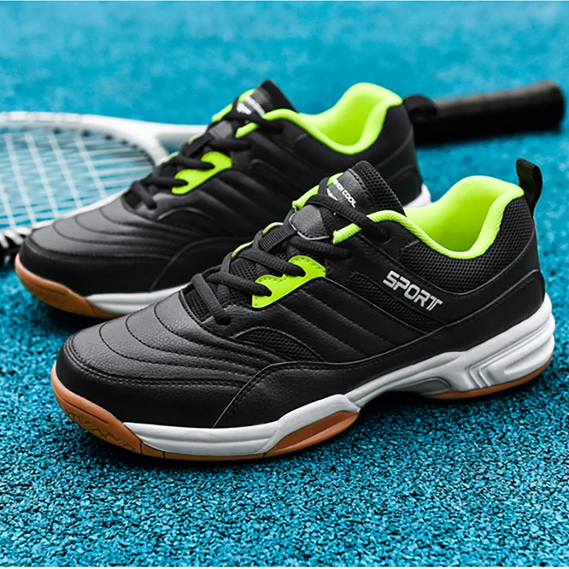 

New Red Big Size 46 Mens Badminton Shoes Cushioned Junior Professional Tennis Anti Slip Training Sport Sneakers