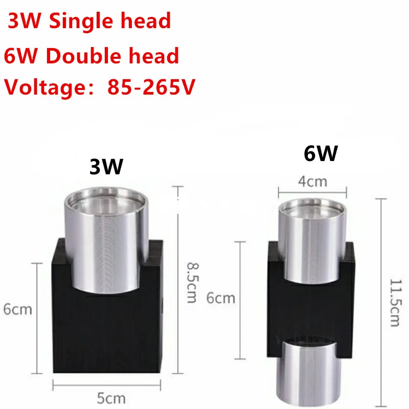 Modern LED indoor wall lights use hard wired upper and lower wall hanging lights, suitable for living rooms and corridor walls