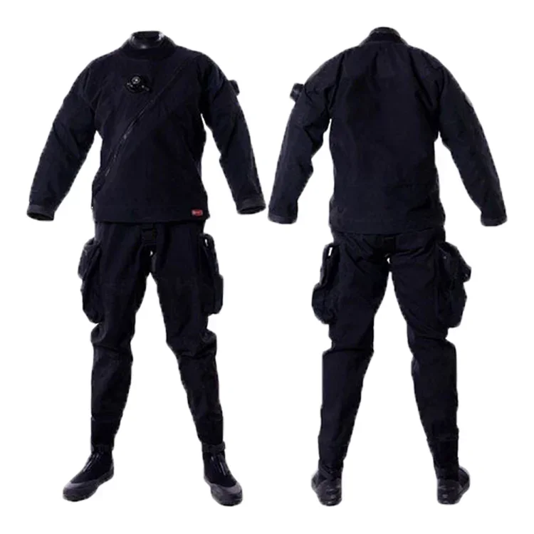 Custom Logo Kayak Drysuit with 3 Layer Waterproof Fabric Latex Neck Sleeve Set Man's Wetsuit Durable Waterproof Design