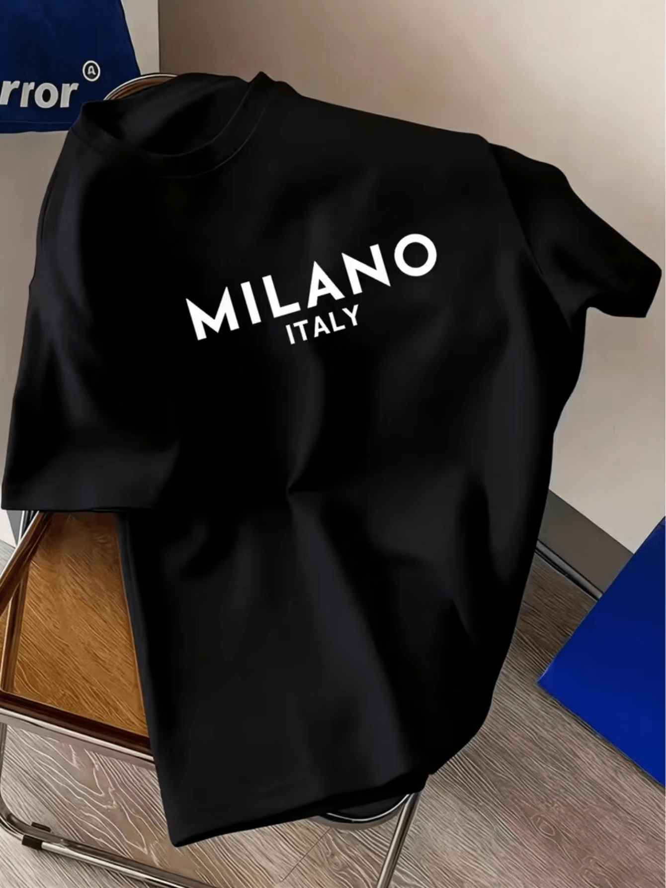 

High-quality Men's Summer New Thick Pure Cotton T-shirt, with Printed Design, Stylish, Breathable, and Sweat-absorbing