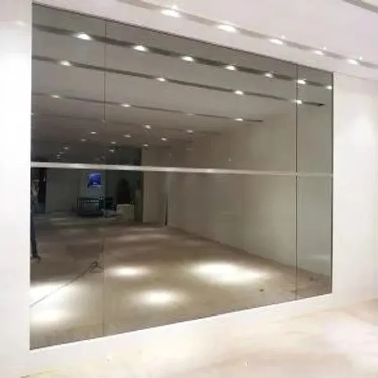 Best Sale Industrial Curtain Wall Home Bathroom Bedroom Hotel Supermarket Decoration Fire-Resistant Mirror Glass Sticker 4mm