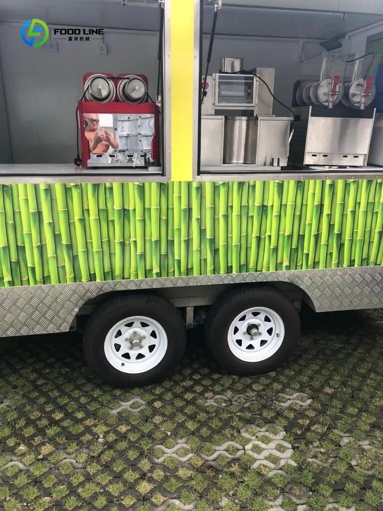 عربات الوجبات السريعة المتنقلة عالية الجودة، مقطورة الطعام، دقيق القمح، معدات المطاعم المتنقلة، زيت محرك السيارة المتنقلة