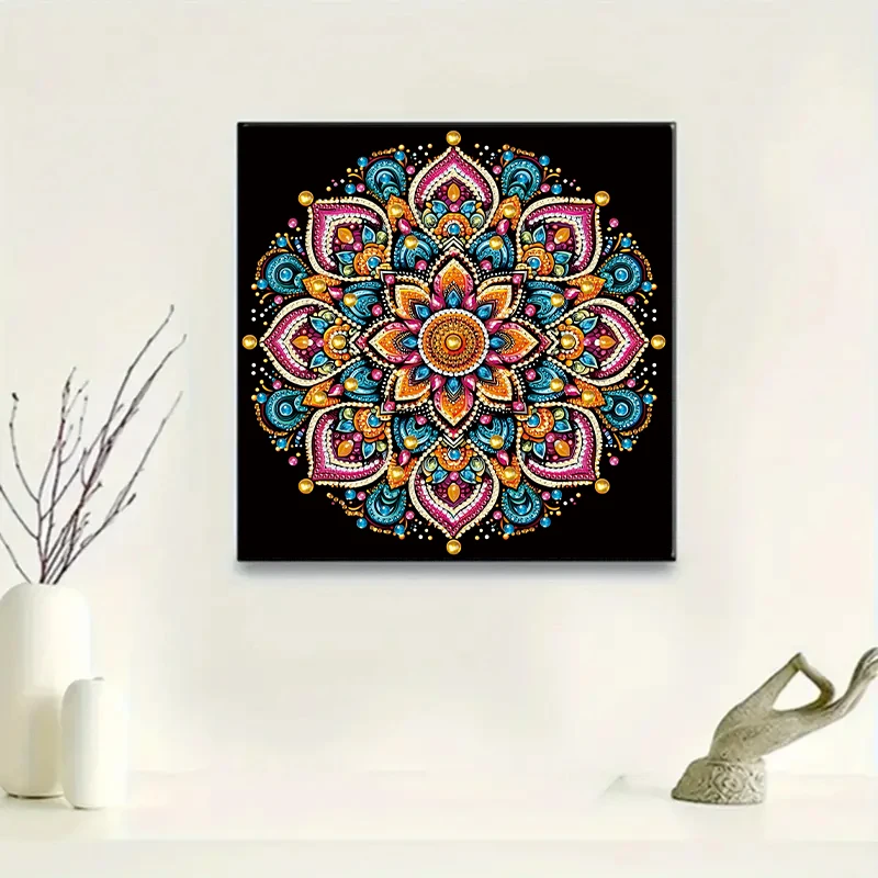 5D DIY Diamond Painting Flower Kit Mandala Flower Decoration DIY Alien Diamond Mosaic Art Gift Crafts Wall Home Decoration view 3