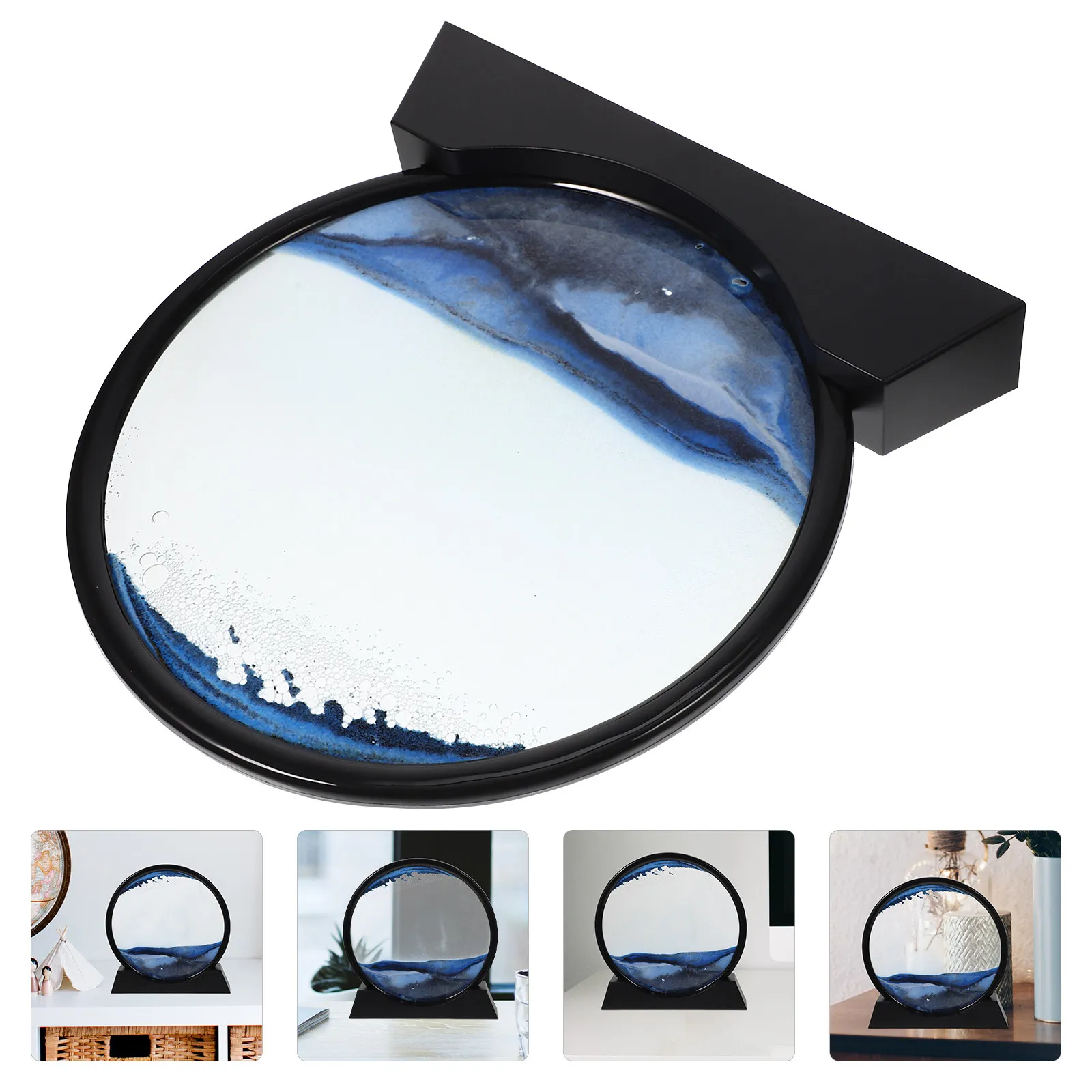 

Динамический пейзажный декор из текучего песка: песочные часы для дома, офиса, спальни, стены, полки, столешницы, эстетичного интерьера комнаты