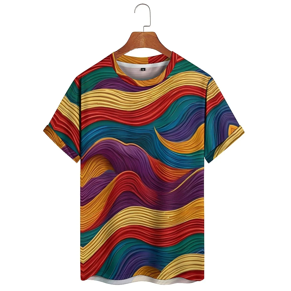 

Designer's New Outdoor Travel Men's 3D Printed Short-Sleeve T-Shirt - Full-Body Print Pullover Top