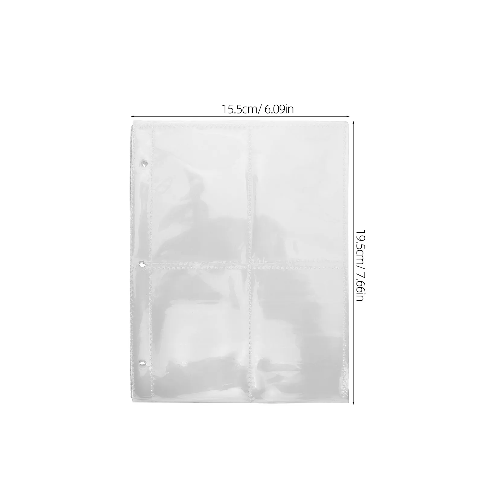 50Pcs Waterproof Plastic Trading Card Sleeves Pocket Fit for Baseball Soccer Football Cards Card Protectors Binder Storage