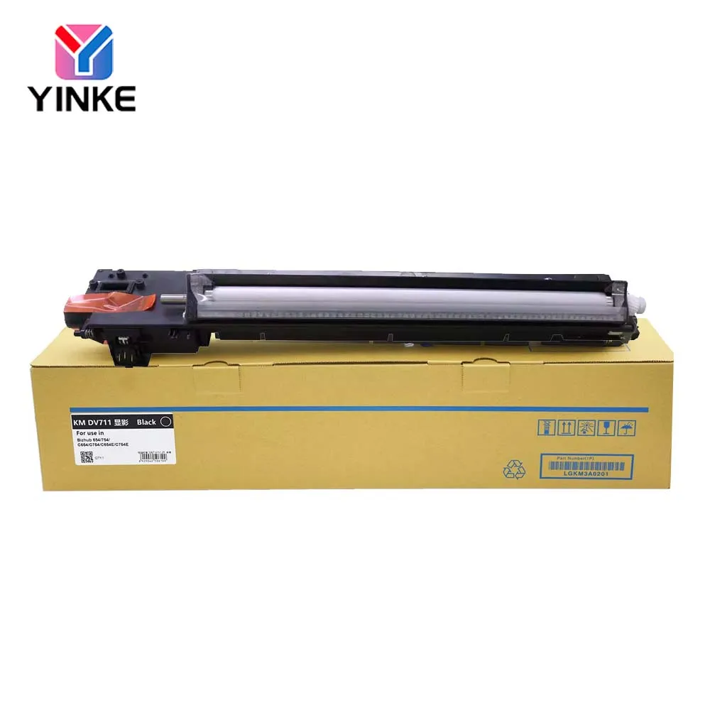 1PCS DV711 Developer Unit For Konica Minolta Bizhub C654 C654e C754 C754e Empty Original Disassembly Remanufactured 95% New