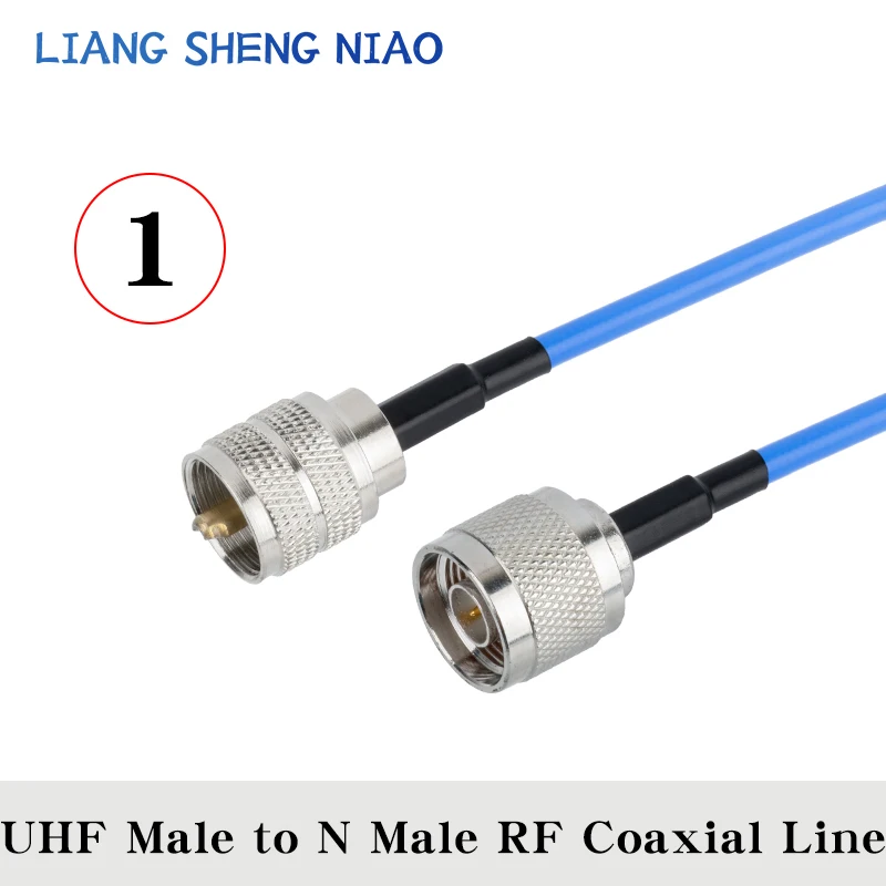 1 pcs RG402 Double Shielded Cable UHF PL259 Male Plug To N Female Plug SL16 Connector RF Coaxial Pigtail Jumper Adapter Straight